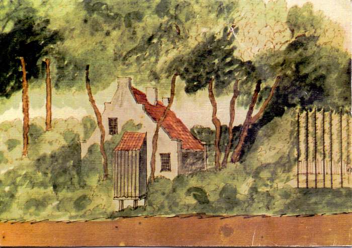 schets van A. Schoenmaker uit 1730 van Tweenijenhuizen